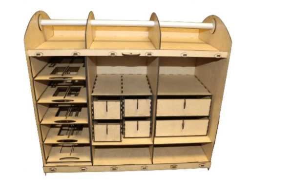 AT-BA Slotcar Koffer Box Bausatz aus MDF passend für 1:32 und 1:24